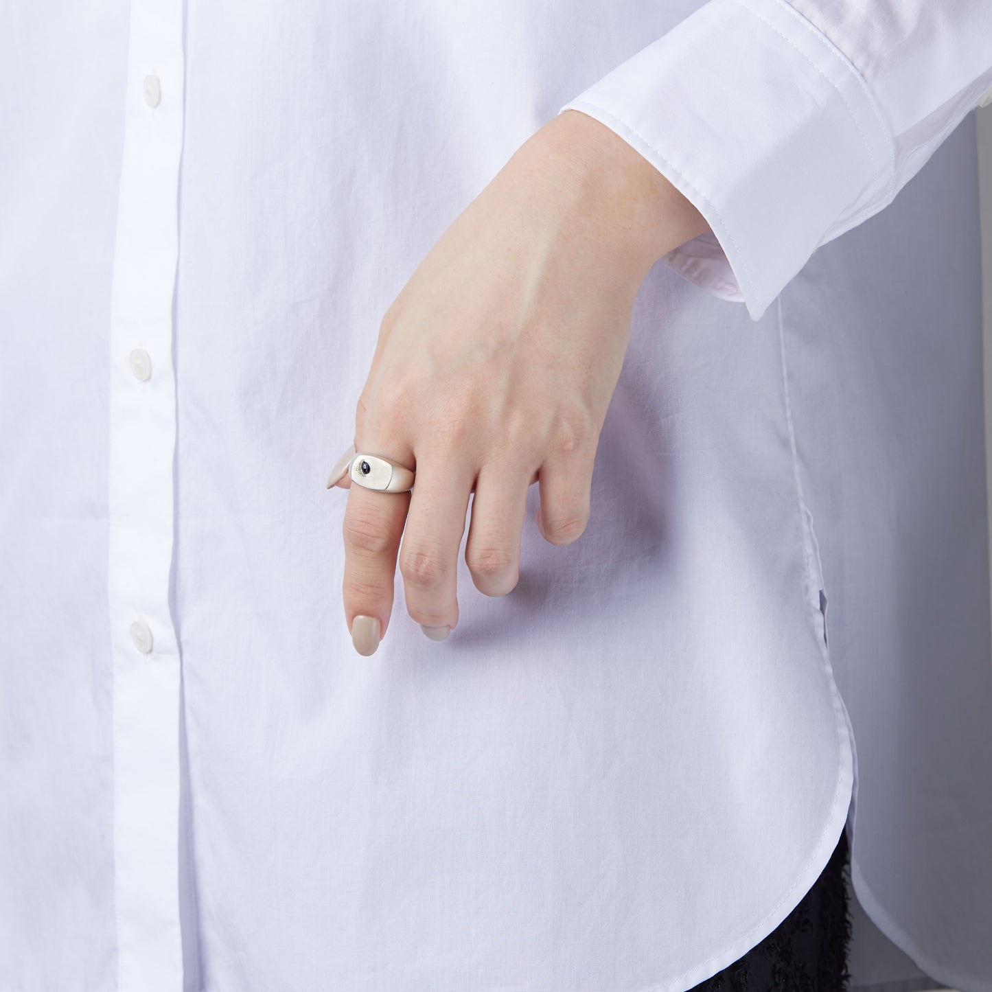 GREED Small Ring (black) / SV925