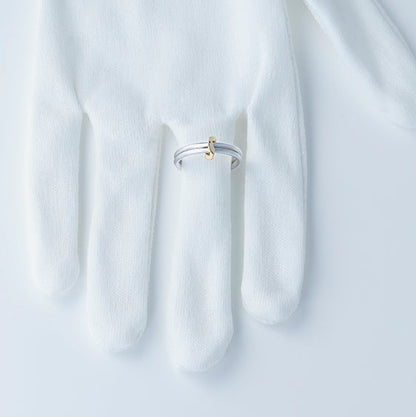 Double Ring / SV925・K18