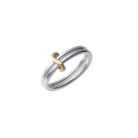 Double Ring / SV925・K18