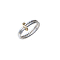 Double Ring / SV925・K18