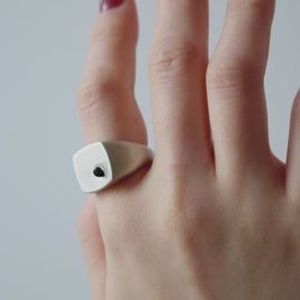 GREED Ring (black) / SV925